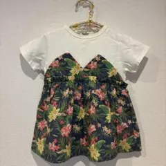 ⭐︎美品⭐︎RADCHAPボタニカル柄フラワープリントチュニック120Tシャツのサムネイル