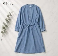 MHL. デニム ロングシャツワンピース インディゴ - メルカリ