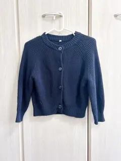 GU ジーユー　ネイビー　カーディガン　120 子供服キッズ 紺 セーター