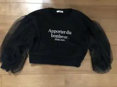 PINK latte 袖チュールプルオーバー キッズ 女の子