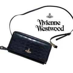 Vivienne Westwood ウォレットショルダーバッグ 長財布 ネイビー