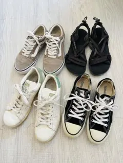 【お得】24〜24.5cm レディース靴4足セット VANS 他