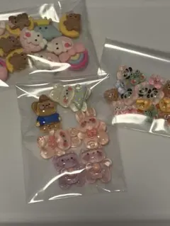 かわいい動物のデコパーツ