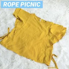 ⭐︎ロペピクニック⭐︎ イエロー ショートスリーブ シャツ　ブラウス