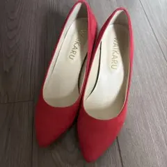 WAIKARU パンプス レッド 25.0cmのサムネイル
