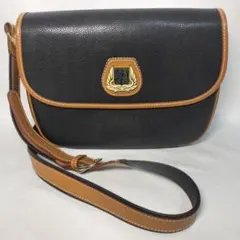 【ヴィンテージ】LANCEL ランセル ショルダーバッグ ブラック 紋章ロゴのサムネイル