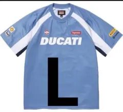 L 水色 Supreme Ducati Soccer Jersey Blue - メルカリ