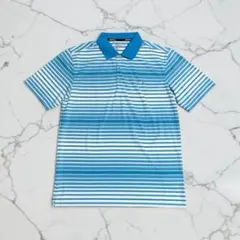 NIKE GOLF Dri-FIT テクニカル・マルチボーダー半袖ポロシャツ　M