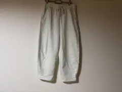 1度着用　GUスウェットバレルアンクルパンツ　丈短め　L