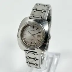 SEIKO 手巻き シルバー デイト ヴィンテージ レディース 時計 稼働