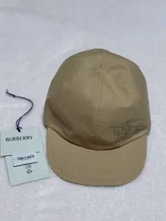 ［新品・未使用］BURBERRY ベージュ チェックキャップのサムネイル