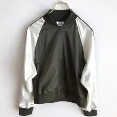 美品 パークスアンドミニ ラメベロアブルゾン ゴールド サイズM*OD1129 