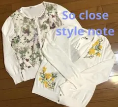 So close &style note コットン＆レーヨンカーディガン春物２枚のサムネイル