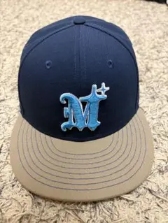 New Era 59FIFTY ベースボールキャップ ネイビー ベージュ