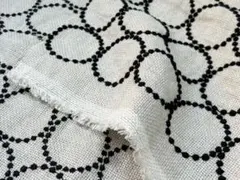 m*】様 ミナペルホネン タンバリン ライトベージュ × ブラック ファブリック