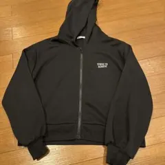 COLZA パーカー フロントジッパー　ブラック　Mサイズ