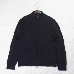 virgin wool《HUGO BOSS》ドライバーズニット(L)ブラウン
