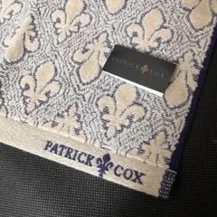 新品❣パトリックコックスPATRICK COXダマスク柄タオルハンカチ 紺 レアのサムネイル
