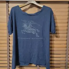 Burberry Blue Label ネイビー Tシャツ 38