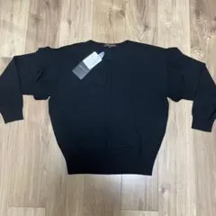 【美品】Reflect 黒 長袖　袖フリル　ニット