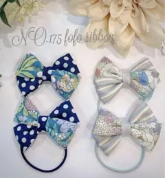 ♡No.113 4個セット！リボンヘアゴム♡