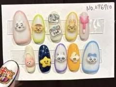 639.現品ネイルチップ　超可愛い韓国風POPアニマル派手なコセイハネイル 639.現品ネイルチップ 超可愛い韓国風POPアニマル派手なコセイハネイル