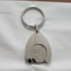 カートキー ショッピングカートトークンキーリング カート イン キーホルダー
