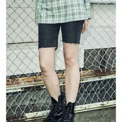 jouetie ダメージハーフデニム ブラック