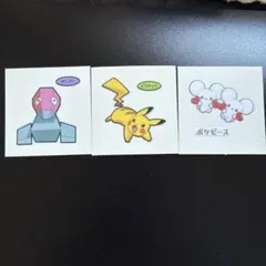 ポケモンパンシール ピカチュウ ポケまぜ ポケモンカフェ ラメ入りキラ