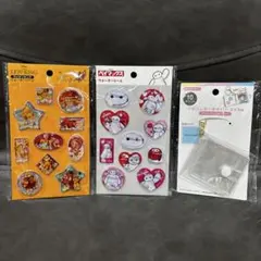 ディズニー　ウォーターシール　ライオンキング　ベイマックス　アルバムキーホルダー