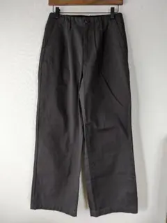 無印良品　新品✨　婦人　ムラ糸　チノタックワイドパンツ　股下長めのサムネイル