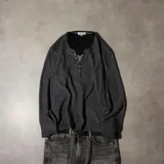 y2k henley l/s tee layered grunge お兄系 平成