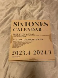 SixTONES カレンダー 2023.4~2024.3