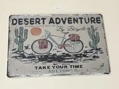 DESERT ADVENTURE ブリキ看板