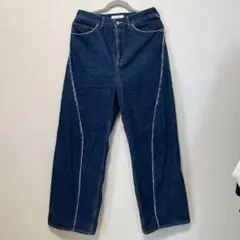 Jieda 23SS ダークブルー ワイドフィット デニムパンツ - メルカリ