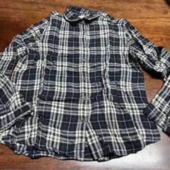 [a.m] チェック柄 長袖シャツ