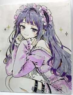 メイドさん コピック オリジナル 原画色紙 - メルカリ
