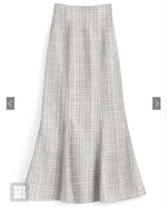 GRL ラメチェックツイードマーメイドスカート （dk1080）