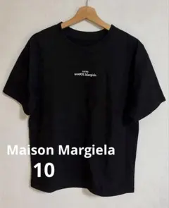 Maison Margiela 反転ロゴ刺繍Tシャツ 48ブラック - メルカリ