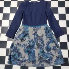 edi ENRICODOMANI 花柄 ひざ丈ワンピース サイズ40