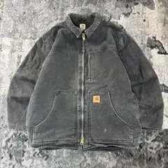Carhartt くすみフェードブラック 超スペシャル 極厚生地 ダブルジップ