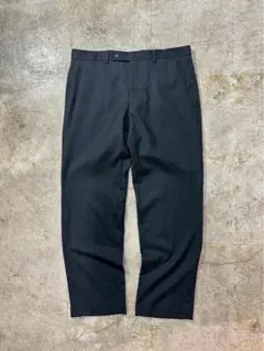 90s LAUREN キレイめ ウールノータックスラックス ヴィンテージ 古着