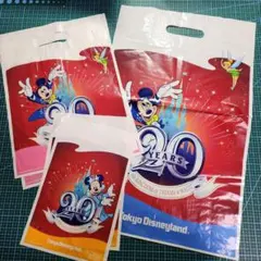 東京ディズニーリゾート　ショップ袋　5枚　20周年
