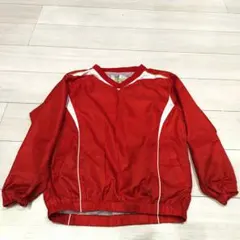 SSKウェア ベースボール シャツ 野球 Vジャン シャカシャカ 140赤