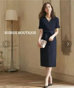 【最終値下げ】 ルイルエブティック カシュクールワンピース フォーマル 3L