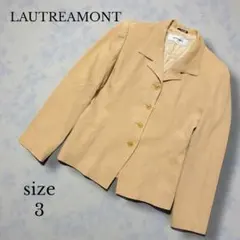【LAUTREAMONT 】テーラードジャケット サイズ3 べージュブラウンのサムネイル
