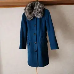 ‼️値下げ‼️ユニクロ濃緑ロングコート(ファアは取外し自由)