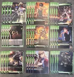 GCG カスタムデッキボックス SC01緑　４コン　ヒイロ　ウイングガンダムのサムネイル