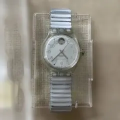 スウォッチ　自動巻き時計 シルバー 透明ケース
