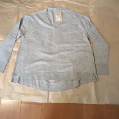 無印良品　Vネックセーター　ライトグレー　 L